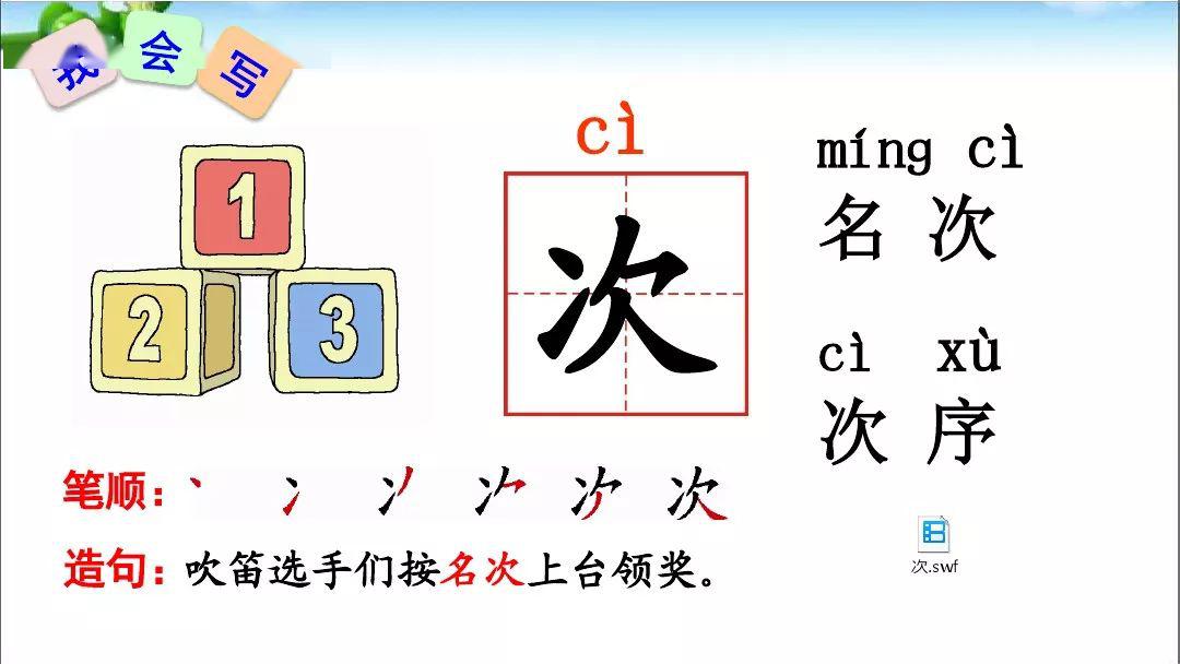 課文課文識字課文七單元16課《一分鐘》教學視頻知識點一,筆畫筆順二