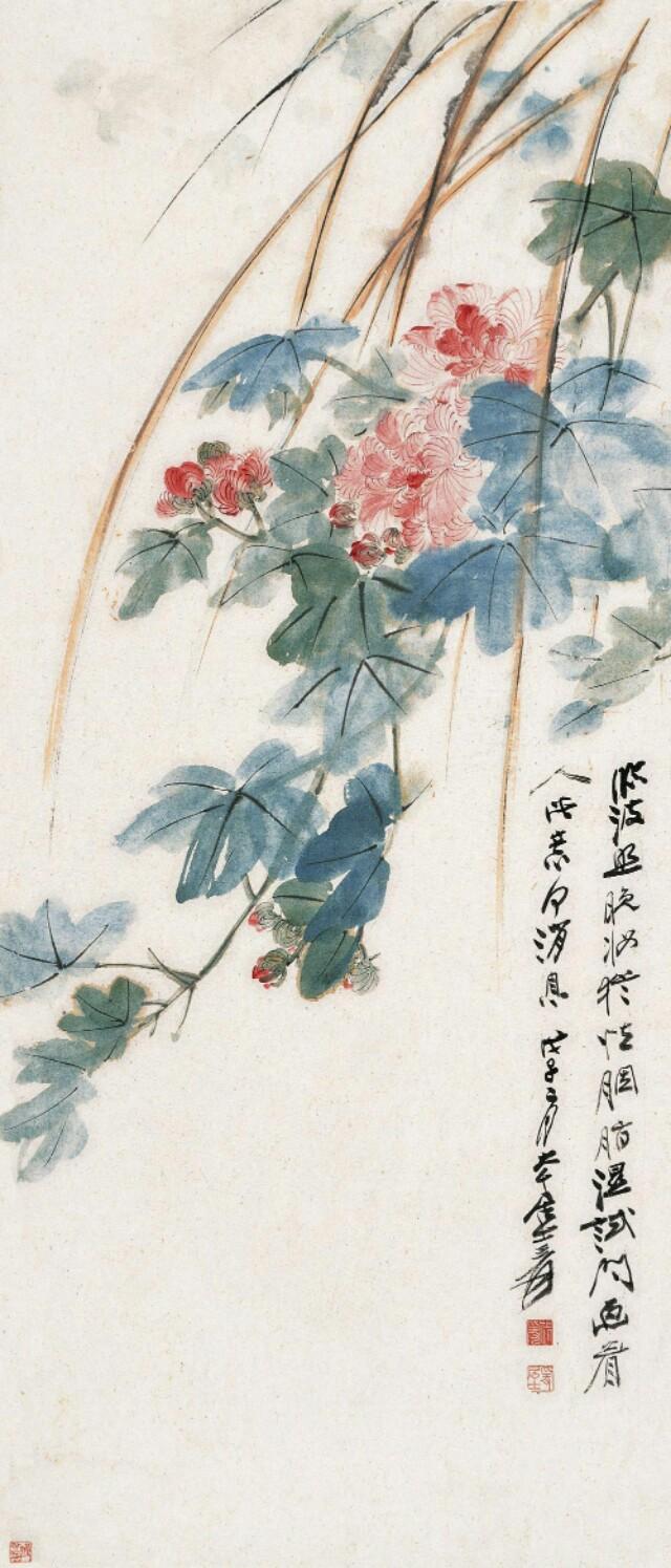 宅家2个月,我搜索到了以下国画芙蓉作品,太太太美了.