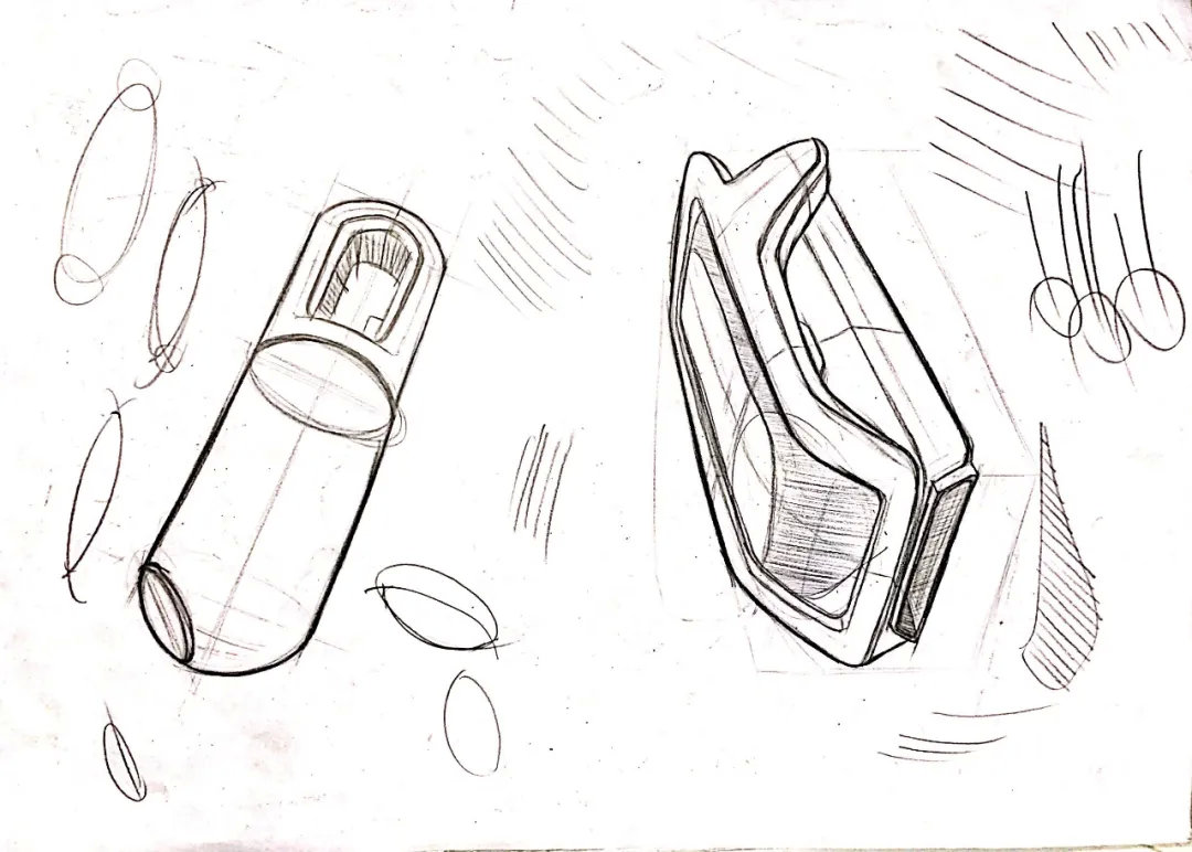 莫般艺术考研精品工业设计产品设计基础手绘练习稿收藏