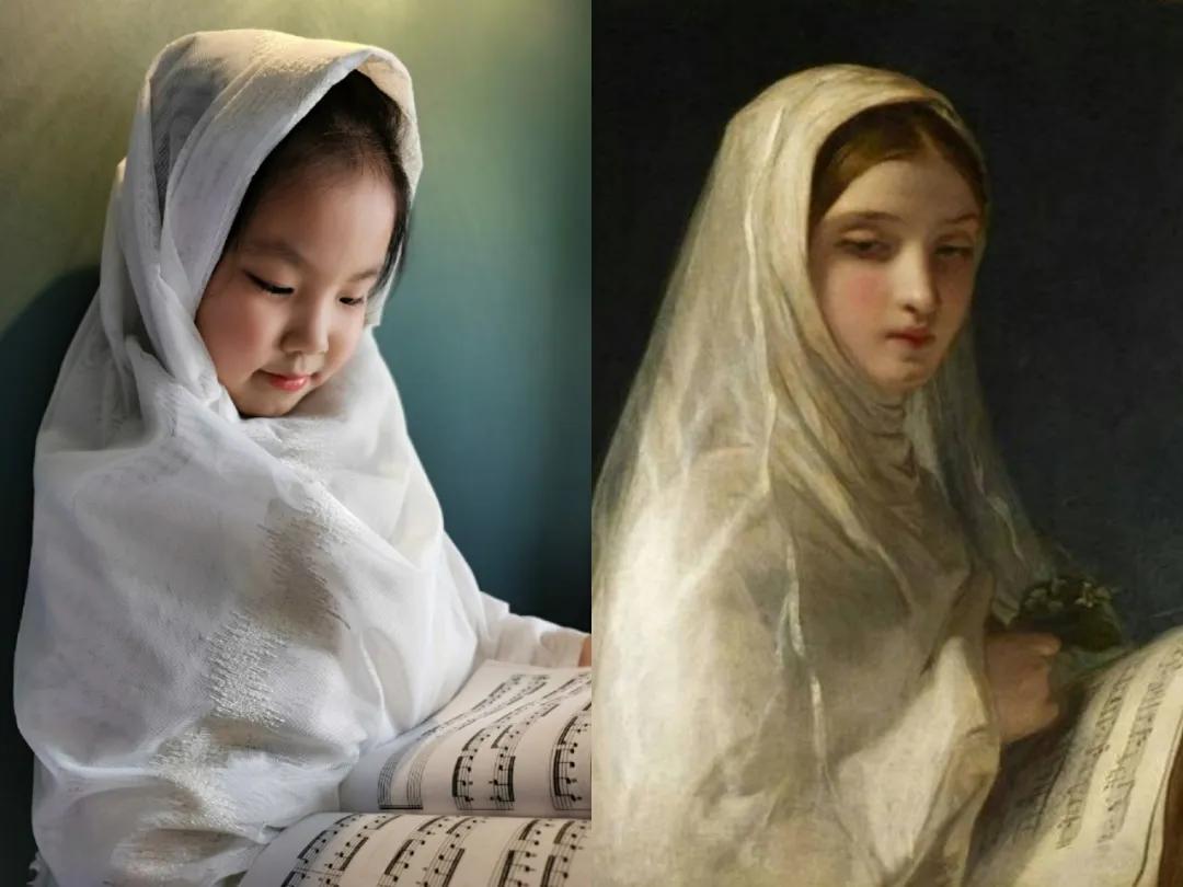 与大师对画脑洞大开的神作萌娃们cosplay世界名画第二波来袭