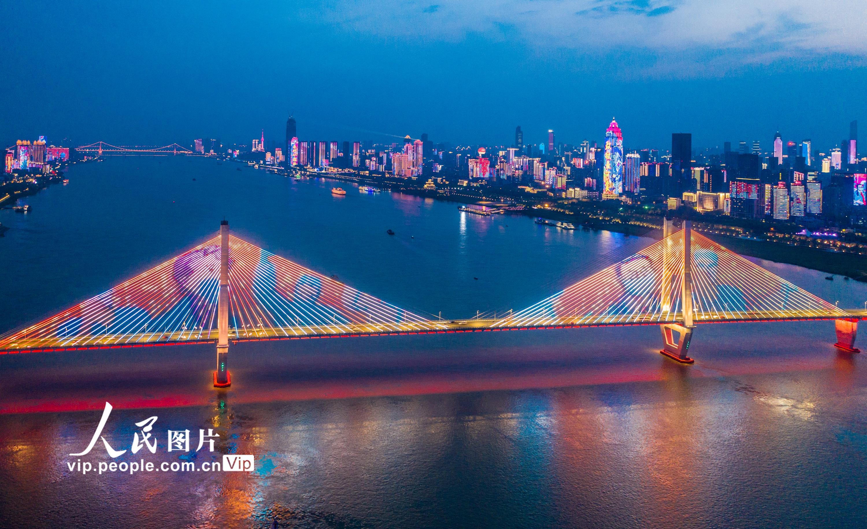 武汉二桥夜景图片