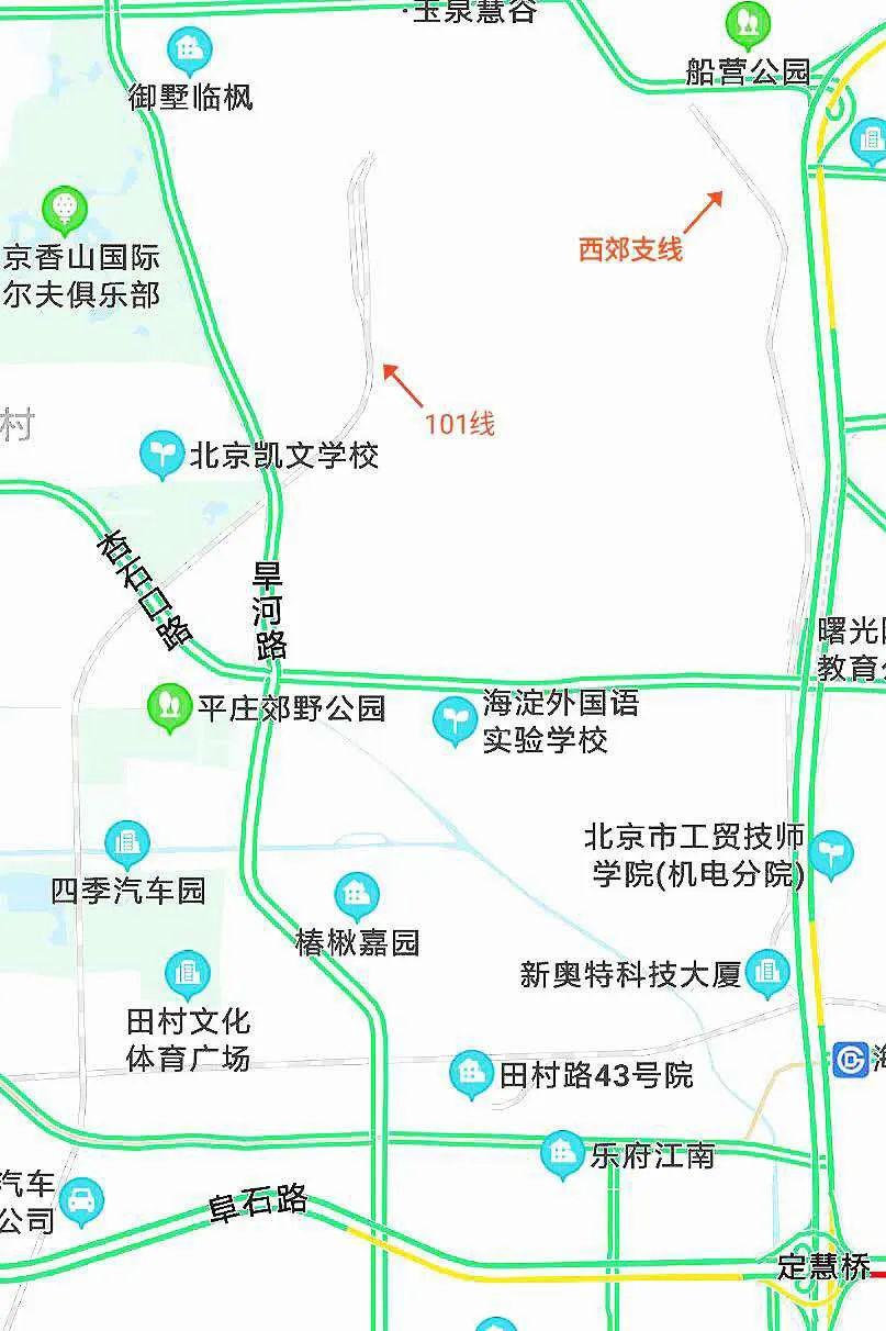 日寇除了控制门板段和京门铁路之外,还在颐和园南侧修筑了西郊机场