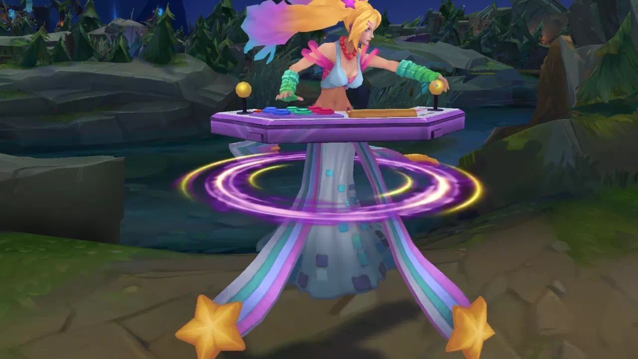 琴瑟仙女,还有一个电玩的皮肤,我们可以看一下这个武器的模型,上面是