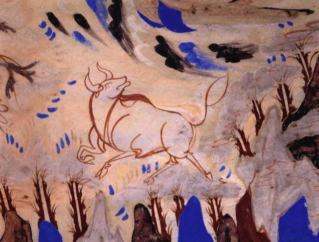 飞舞在敦煌壁画上的动物们