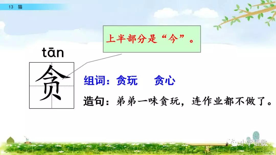 部编版四年级下册第13课猫图文讲解