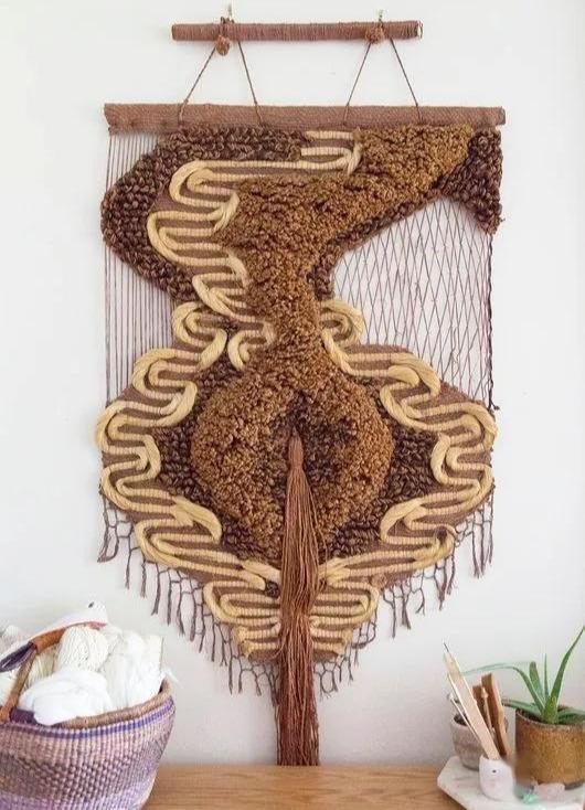 毛线编织还可以这样玩!各种编织工艺品看花眼!diy手工艺术品