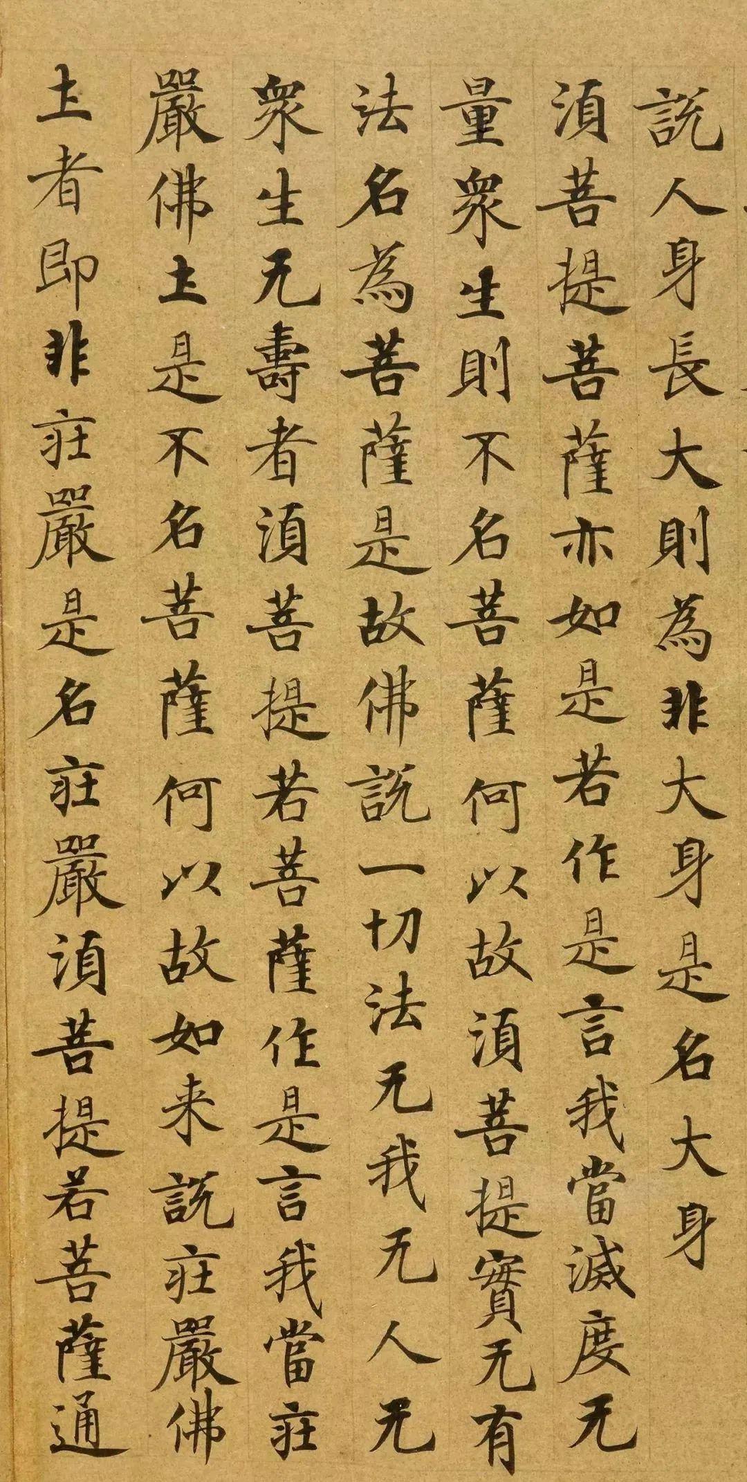 小楷金刚经字帖图片