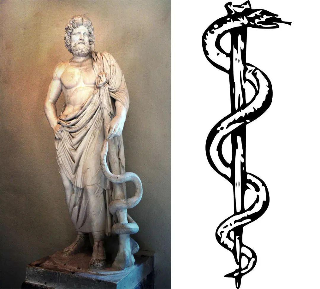 of asclepius[0504sklipi05s]医神asclepius的蛇杖世卫组织的