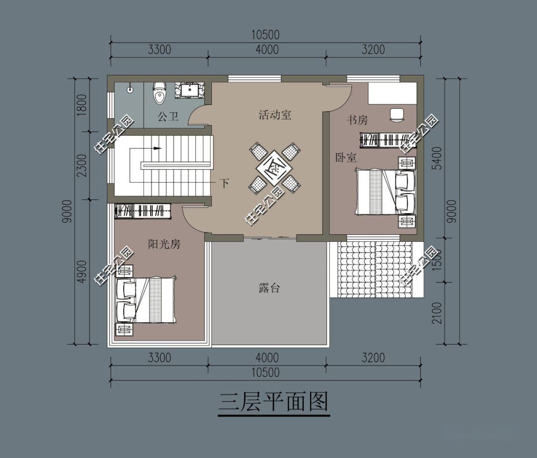 100平米地基农村设计图图片