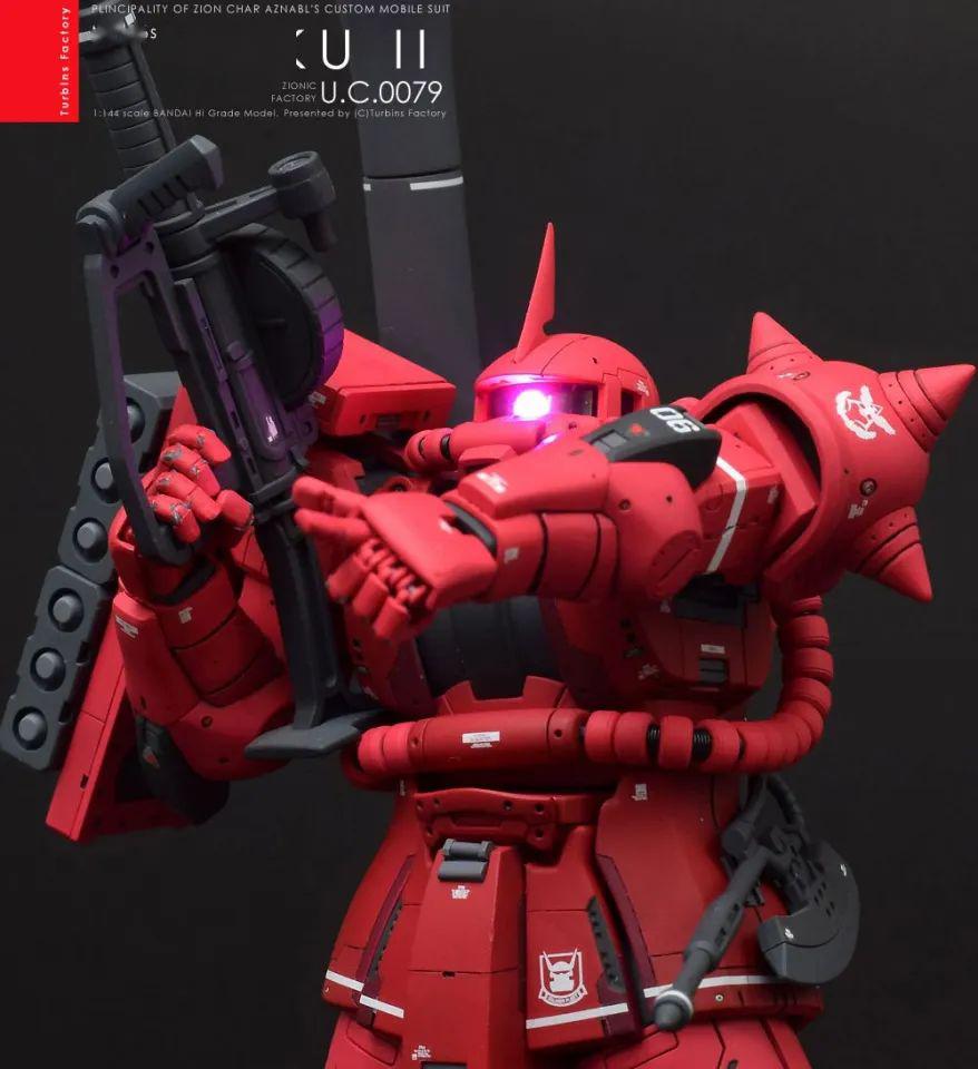 小t高达秀hgms06s夏亚专用扎古iitheorizin