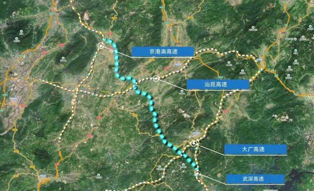 韶惠高速路线图图片