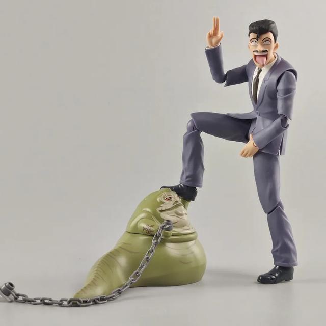 不务正业系列 万代 shf系列 毛利小五郎_表情