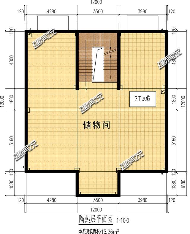 12米x12米房屋平面图图片