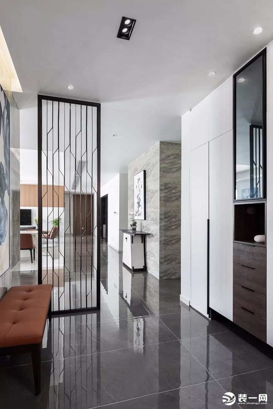 精美的玄关屏风案例一览无遗的玄关装上屏风后美翻篇了