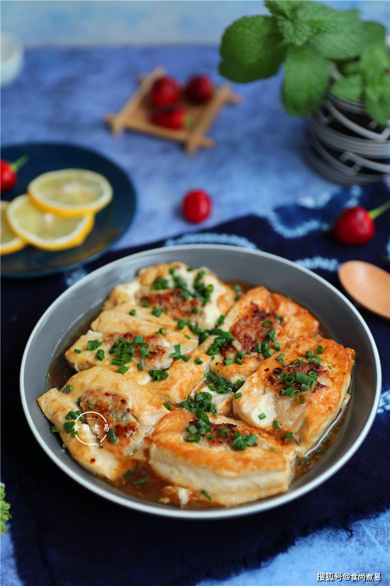 原创客家酿豆腐此做法比饭店用料足10块钱煎一锅软嫩鲜香吃不腻