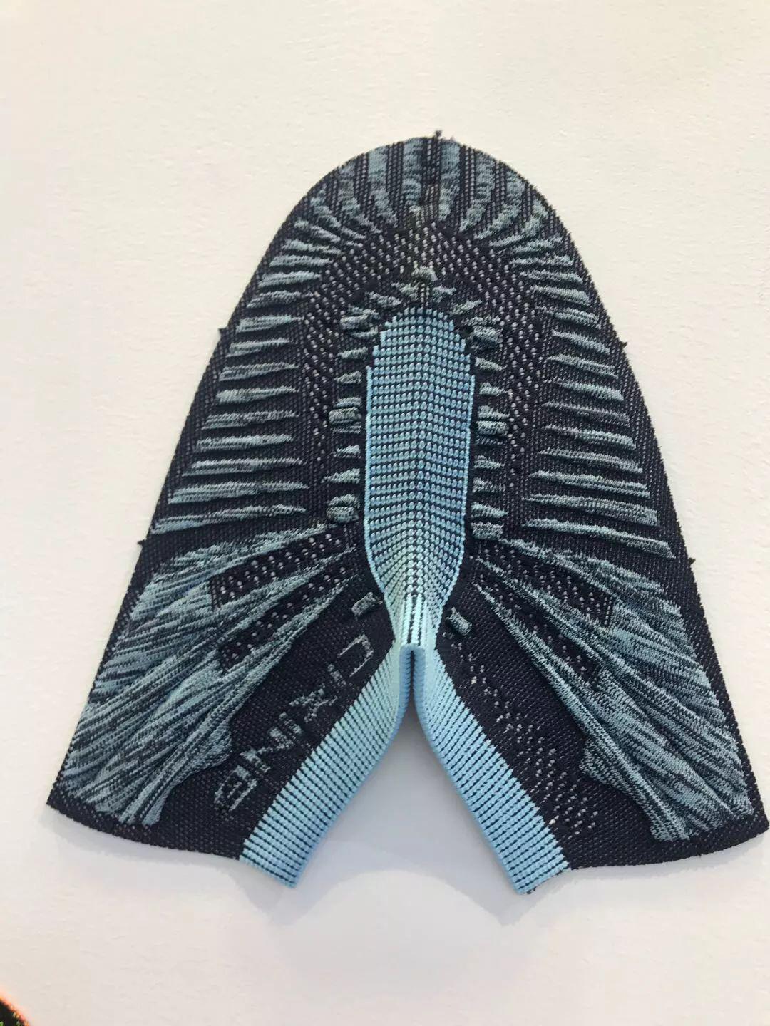 素材展会上的飞织鞋面