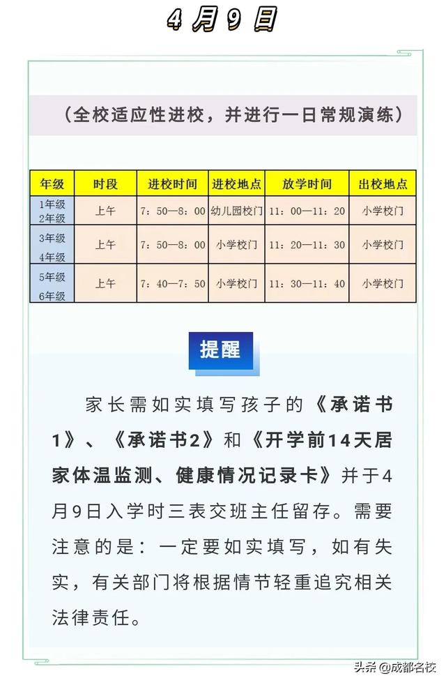 2020年成都小学开学时间你知道吗?这所小学4月10日报到(图5)