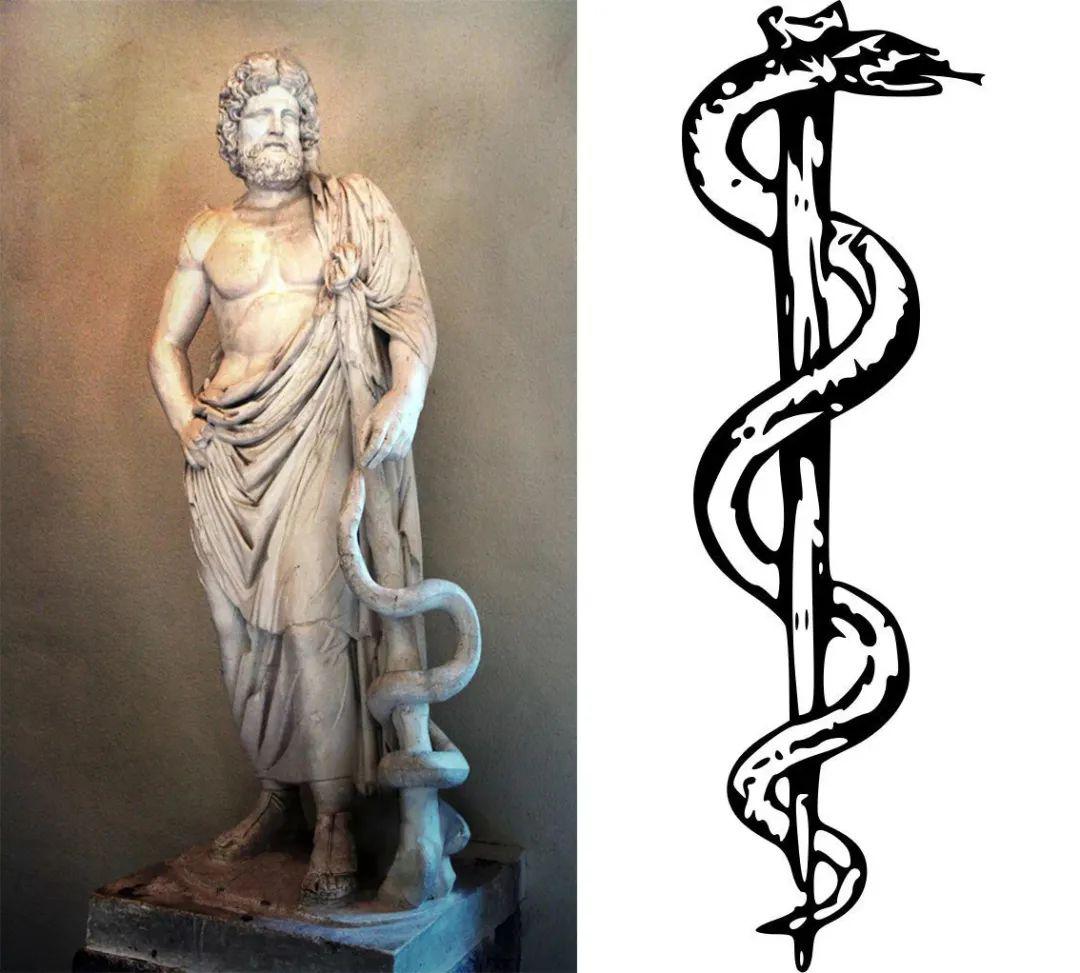 蛇杖在英语中称为rod of asclepius [0504sklipi05s]医神