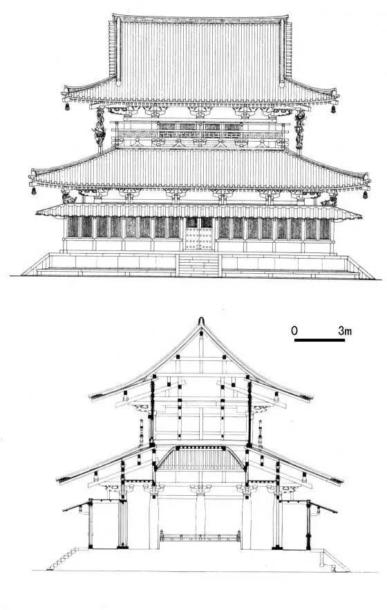 1300年前法隆寺建造手绘过程图