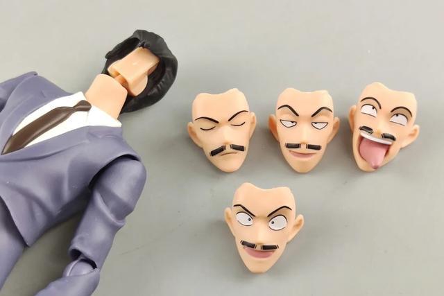 不务正业系列 万代 shf系列 毛利小五郎_表情