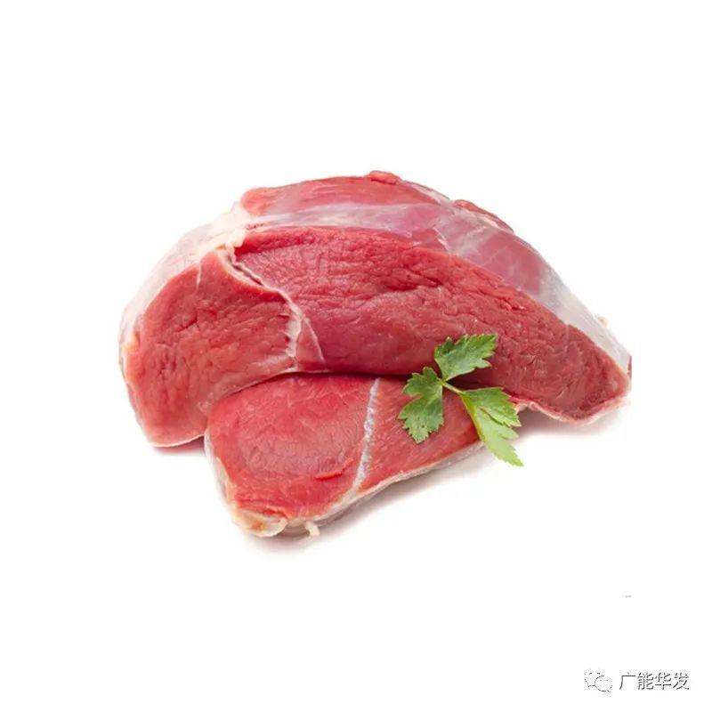 广能华发牛霖肉,精选排酸牛肉,取材牛腿上部,肉质精瘦,柔软多汁,肉香