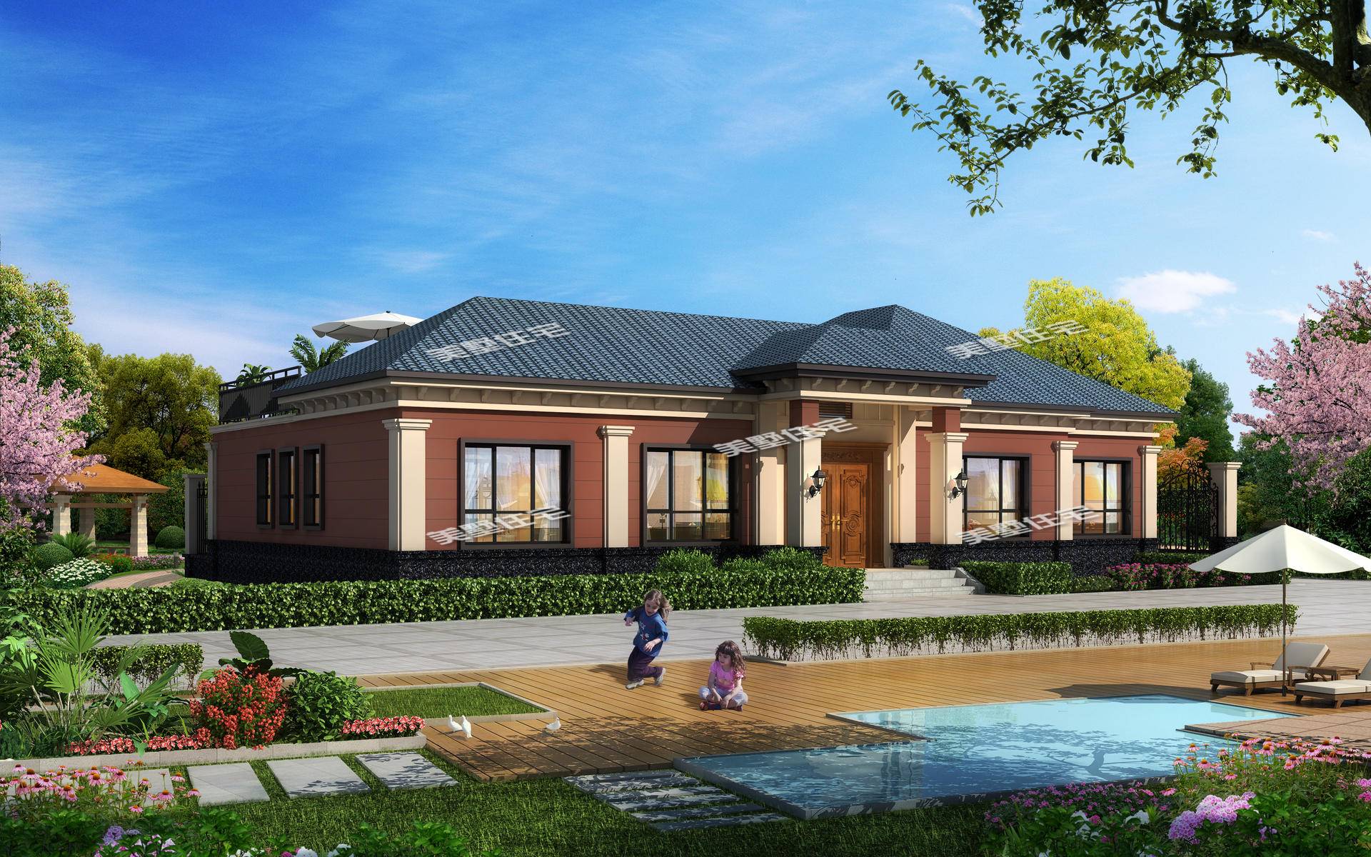 看到这栋一层别墅村里人都不淡定了4卧3厅还带堂屋