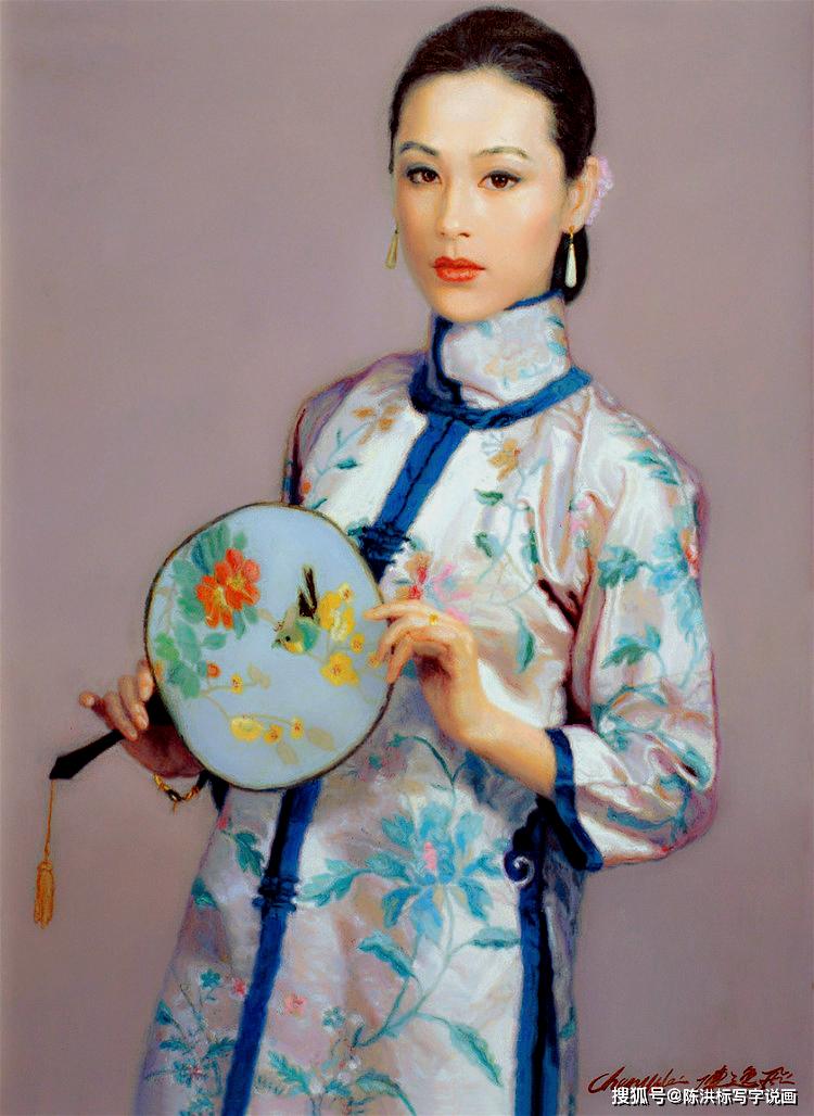 九六年的国际模特大赛上,陈逸飞是评委,认识了并不算漂亮的模特宋美英