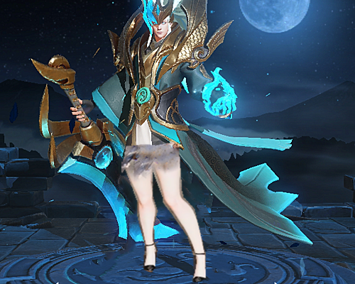 当变身后的铠露腿之后原画还可以曙光有大长腿而青龙志让人想笑