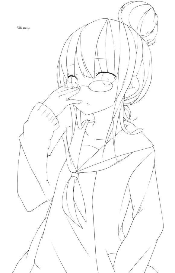 漫画少女线稿 | 世界很复杂 但你很可爱