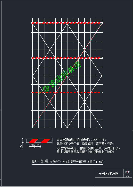 工地全套安全文明cad標準施工圖丨基坑防護安全通道防護臨邊洞口防護