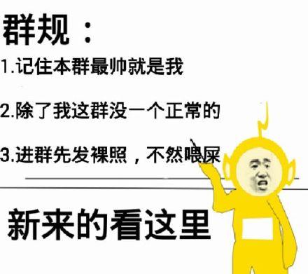 入群新人必看群规表情包:进群规矩了解一下,先点这里,再点那里