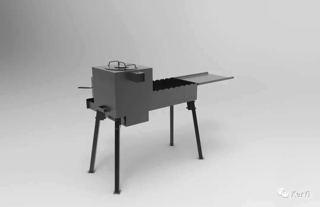 bbq烧烤炉烧烤架日式烧烤炉3d数模图纸igs格式