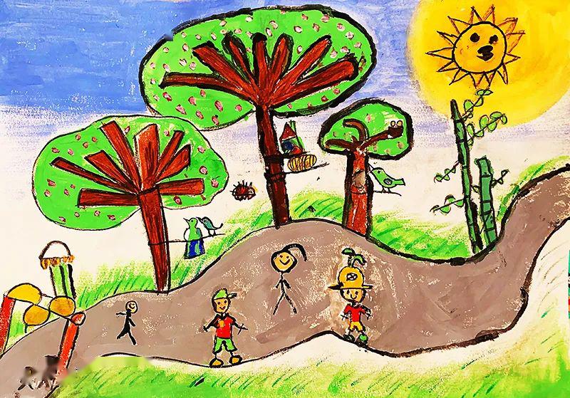 童话67童画小朋友画笔下的春天