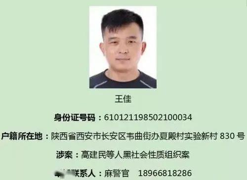 最高悬赏10000!西安警方公开缉捕犯罪嫌疑人王佳