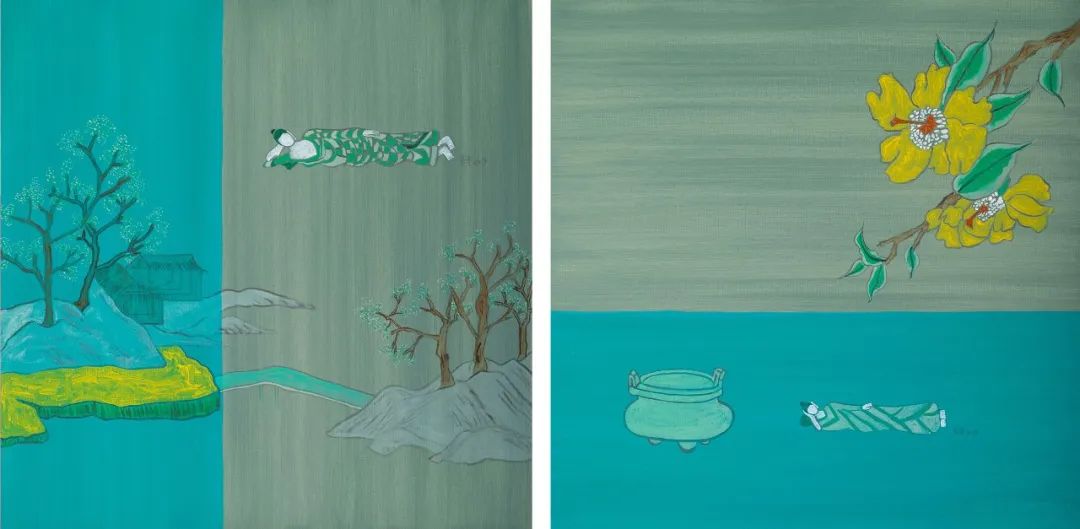 胡军军:《涅盘风光》展览_佛陀_作品_袈裟