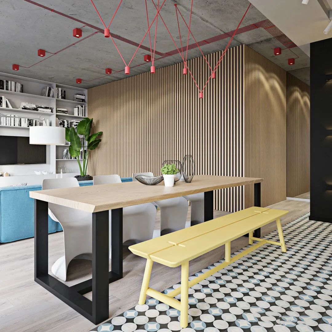 原创110㎡简约工业风,毛坯水泥天花板,个性时尚的高档