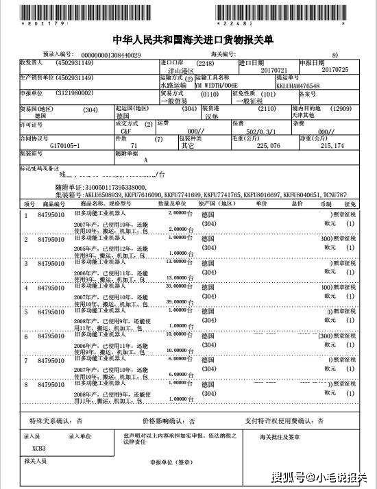 出口貨物退運報關資料整理