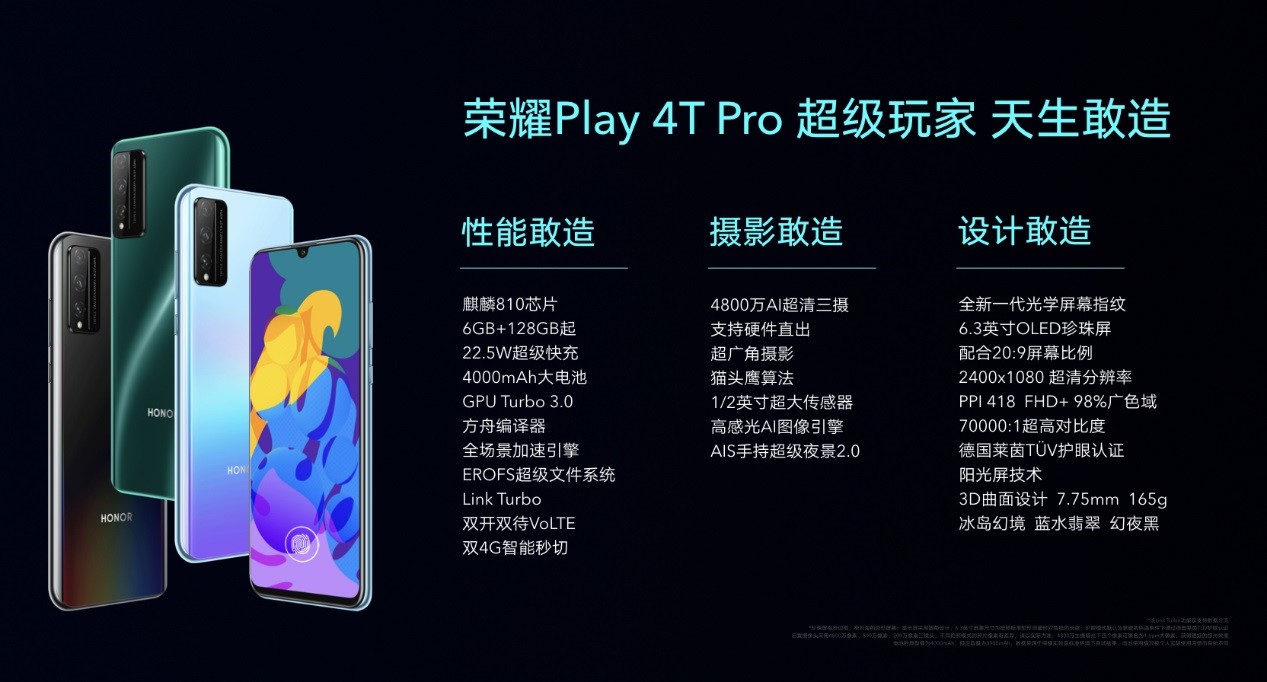 荣耀发布Play4T系列 打出5G+4G最强组合拳-最极客