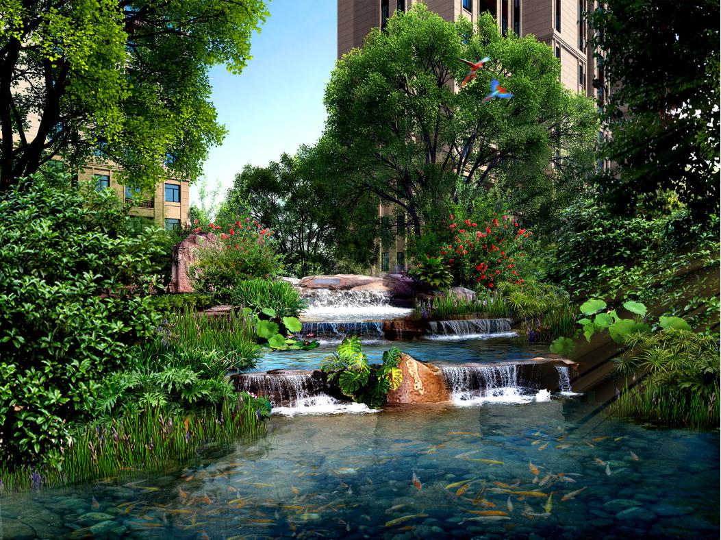 一个家一条河三个大公园丨中成水岸绿洲偃师河居新时代