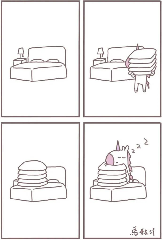 幽默漫画独角兽の尴尬故事