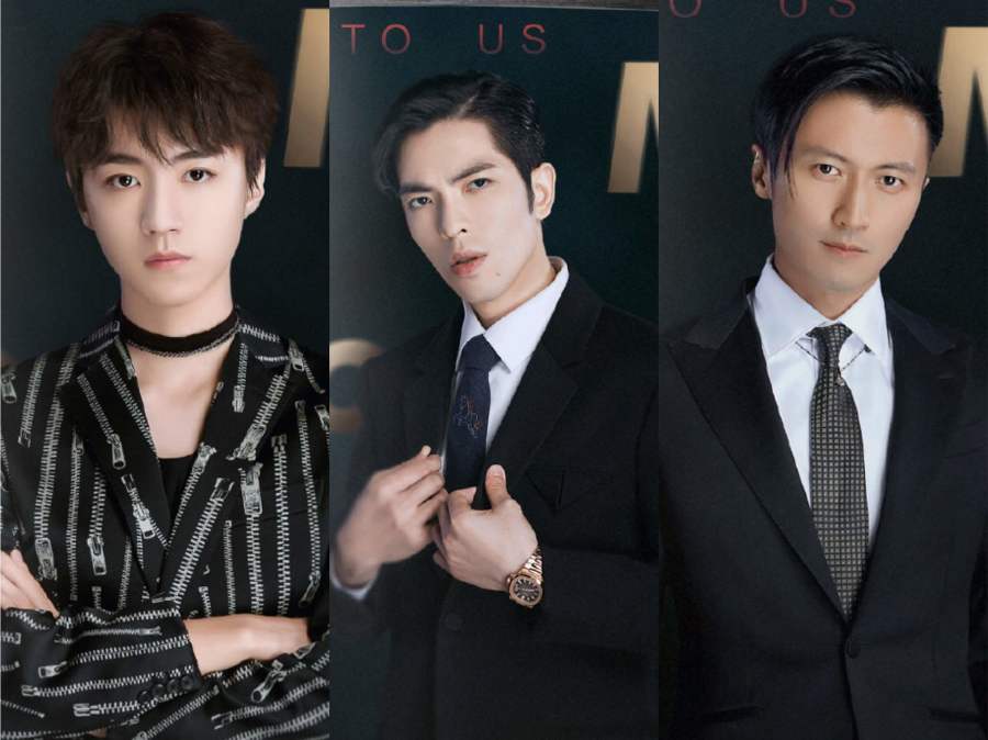 182的王俊凯174的谢霆锋171的萧敬腾三人一般高