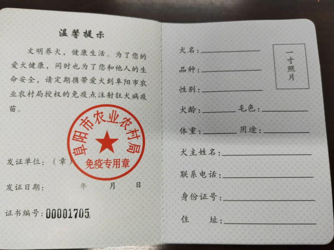 首批20家阜阳市犬只狂犬病定点免疫点公布