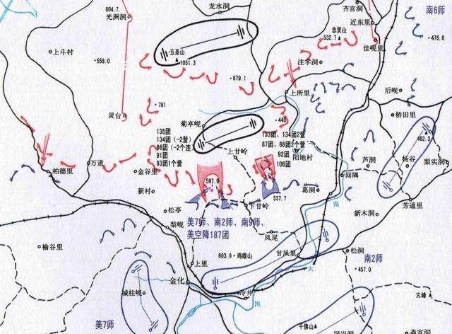 朝鲜上甘岭地图图片