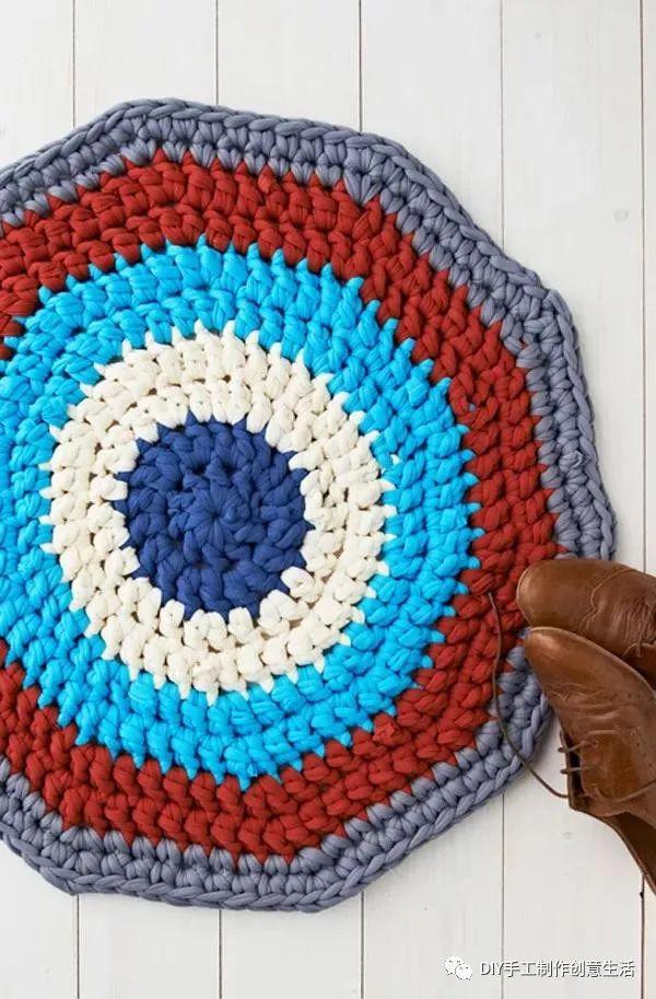 恒洲软装旧t恤秒变布条线编织起来效果不比毛线的差diy手工附教程