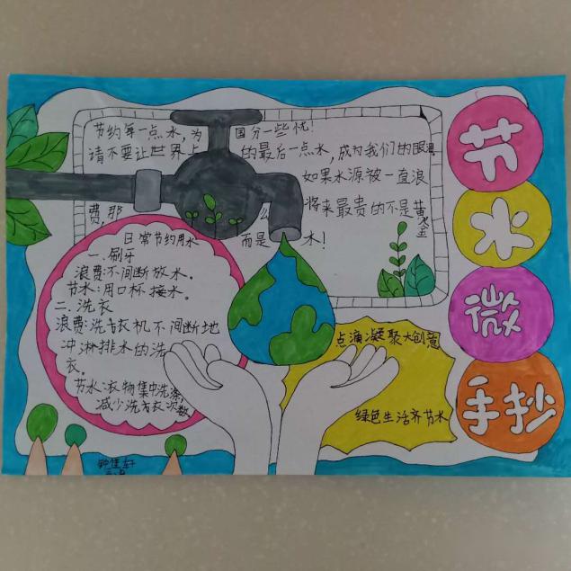 小学生节水公约图片