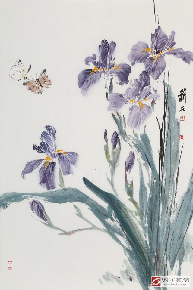 陈薪名花鸟画作品赏析清雅灵动情趣盎然