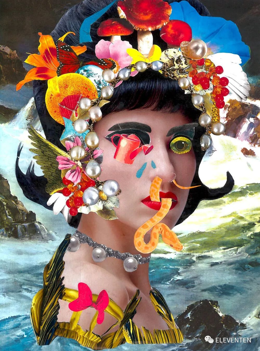 灵魂拼贴艺术家caroline augusta,从孤独中发现失落与幸福.