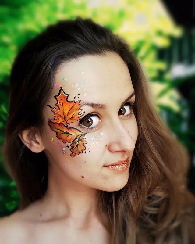 收藏漂亮的面部彩绘