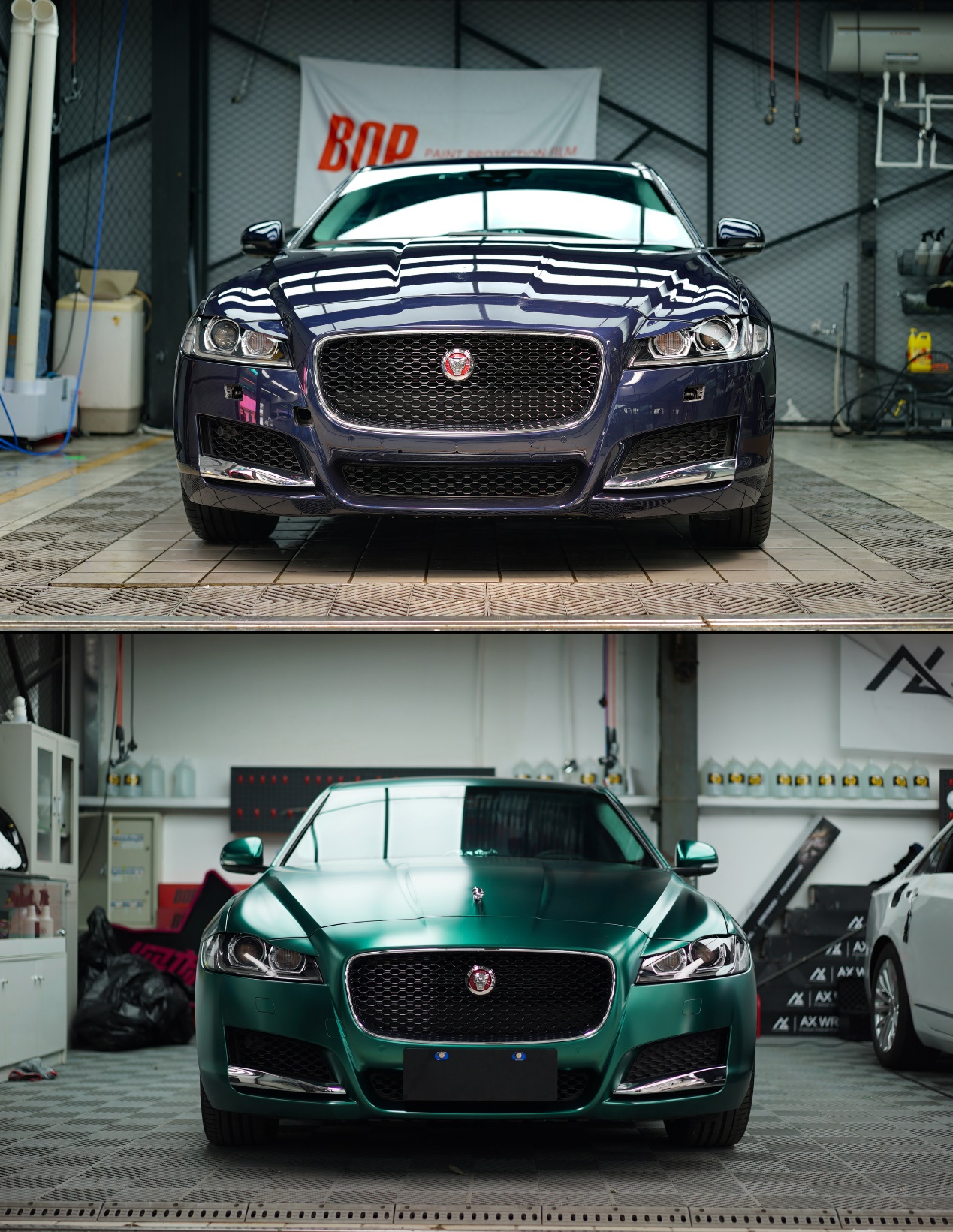 捷豹xfl改色电光祖母绿,一头很有后劲的小豹_搜狐汽车_搜狐网