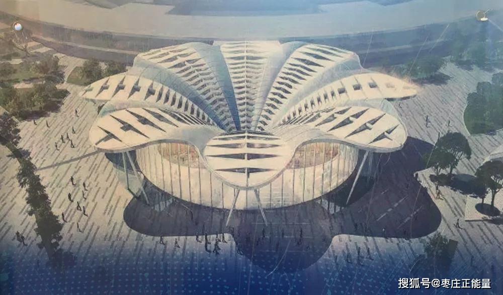 据了解,这一石榴花造型建筑有6000平方米,通过它可以将市民服务中心的